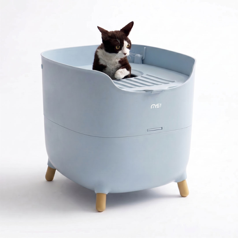MS Modern & Spacious Top-Entry Cat Litter Box