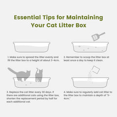 Extra - Large Semi - Enclosed Stainless Steel Litter Box with Splash Guard Design | Higooga