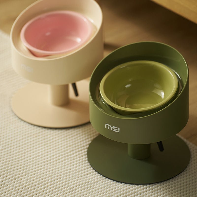 MS Ceramic Spill - Proof Elevated Pet Bowl | Higooga