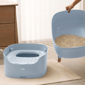 MS Modern & Spacious Top-Entry Cat Litter Box | Higooga