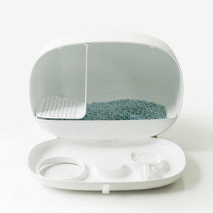 MS Designer Series Fully Enclosed Compact Cat Litter Box - Litter Boxes & Tools - Higooga