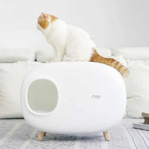 MS Designer Series Fully Enclosed Compact Cat Litter Box - Litter Boxes & Tools - Higooga