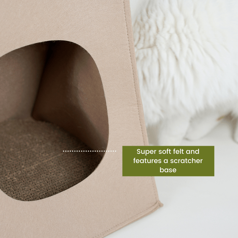 Tote Bag Style Cat Bed And Scratcher - Beds & Furniture - Higooga