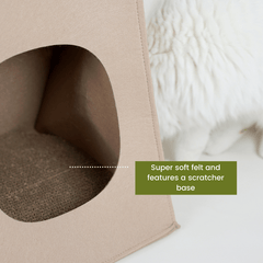 Tote Bag Style Cat Bed And Scratcher - Beds & Furniture - Higooga