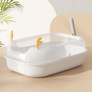 Fawn Design Large Size Semi-Enclosed Cat Litter Box - Litter Boxes & Tools - Higooga