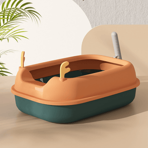 Fawn Design Large Size Semi-Enclosed Cat Litter Box - Litter Boxes & Tools - Higooga
