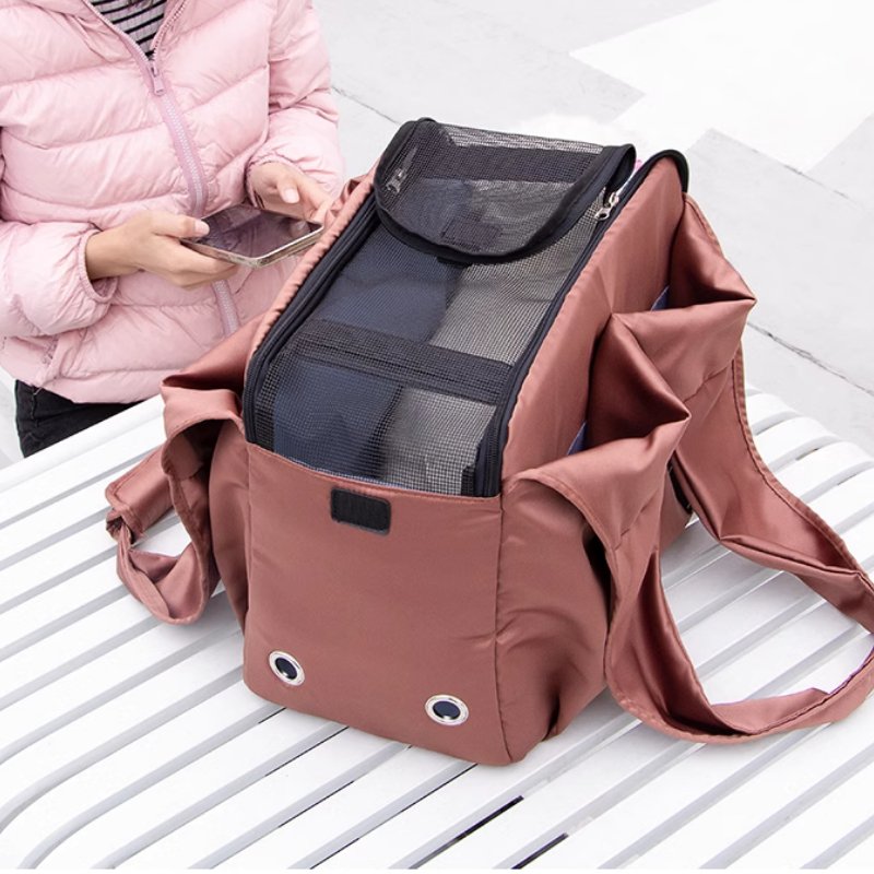 Chic Pet Tote Carrier with Enhanced Storage | Higooga