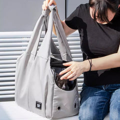 Chic Pet Tote Carrier with Enhanced Storage | Higooga