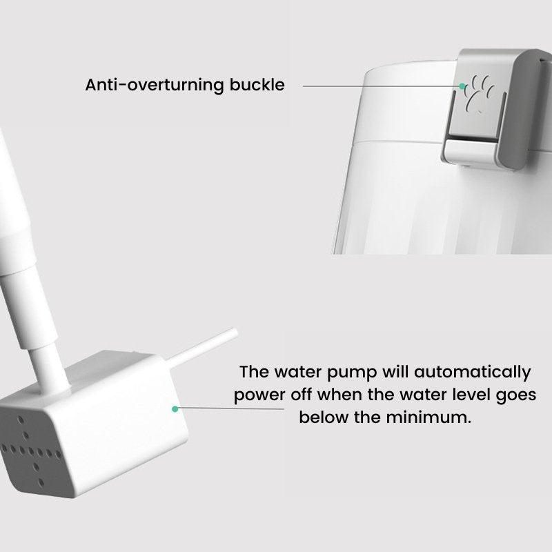 Cordless Automatic Pet Water Fountain with Motion Sensor - Bowls, Feeders & Waterers - Higooga