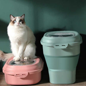 Large Foldable Pet Food Storage Container - Pet Accessories For Home - Higooga