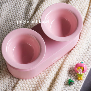 MS Designer Series Dual Ceramic Pet Bowls with Detachable Stand | Higooga
