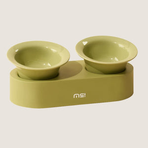 MS Designer Series Dual Ceramic Pet Bowls with Detachable Stand | Higooga