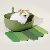 MS Leak-Proof Cat Litter Box with Mat & Scoop | Higooga
