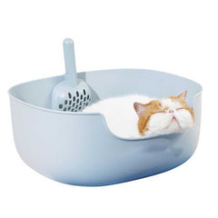 MS Leak-Proof Cat Litter Box with Mat & Scoop | Higooga