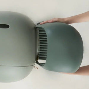 MS Modern & Chic Fully Enclosed Compact Cat Litter Box MAX | Higooga