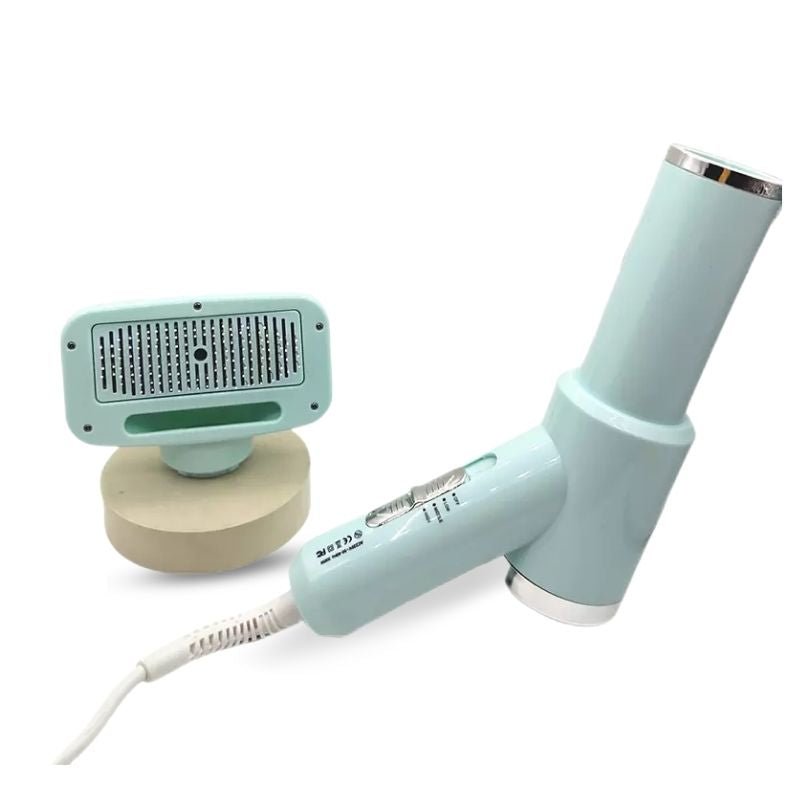 Pet 2-in-1 Dryer with Slicker Brush - Pet Grooming - Higooga