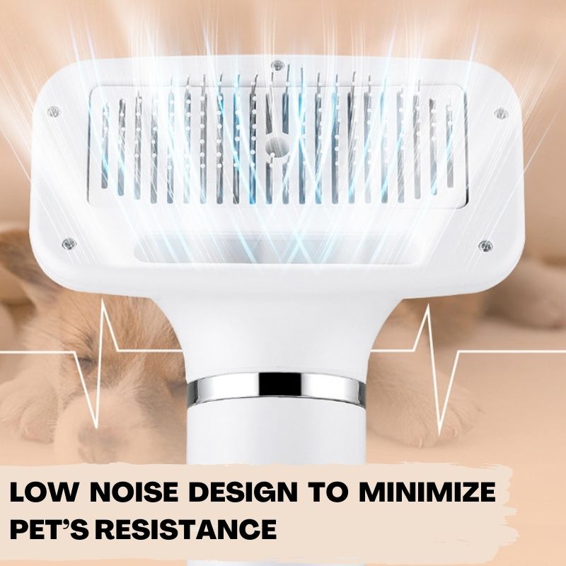 Pet 2-in-1 Dryer with Slicker Brush - Pet Grooming - Higooga
