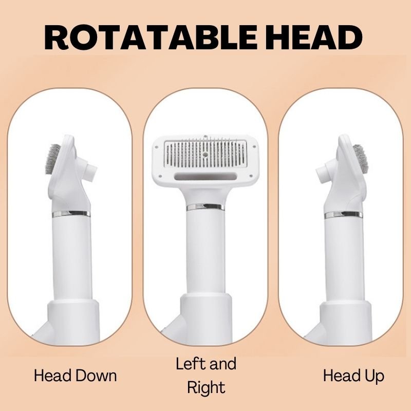 Pet 2-in-1 Dryer with Slicker Brush - Pet Grooming - Higooga