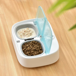 Petoneer Two Meals Wet & Dry Pet Feeder With Ice Packs | Higooga