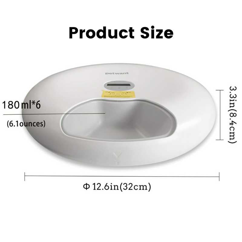 Petwant Cordless Pet Feeder with Scheduler For Wet & Dry Food | Higooga