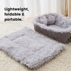 Super Plush Foldable Cat Mat Bed - Beds & Furniture - Higooga