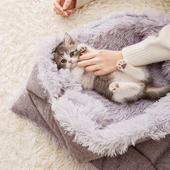 Super Plush Foldable Cat Mat Bed - Beds & Furniture - Higooga
