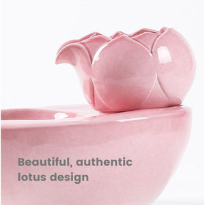 Lotus Ceramic Pet Water Fountain | Higooga