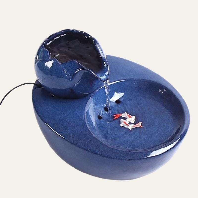 Lotus Ceramic Pet Water Fountain | Higooga