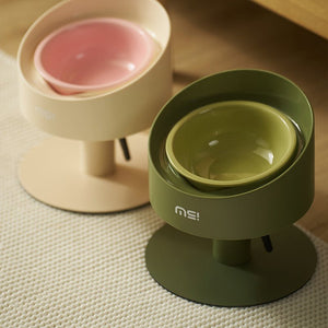 MS Ceramic Spill - Proof Elevated Pet Bowl | Higooga