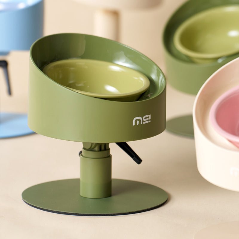 MS Ceramic Spill - Proof Elevated Pet Bowl | Higooga