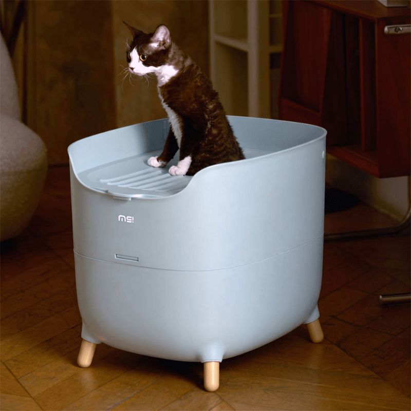 MS Modern & Spacious Top-Entry Cat Litter Box | Higooga
