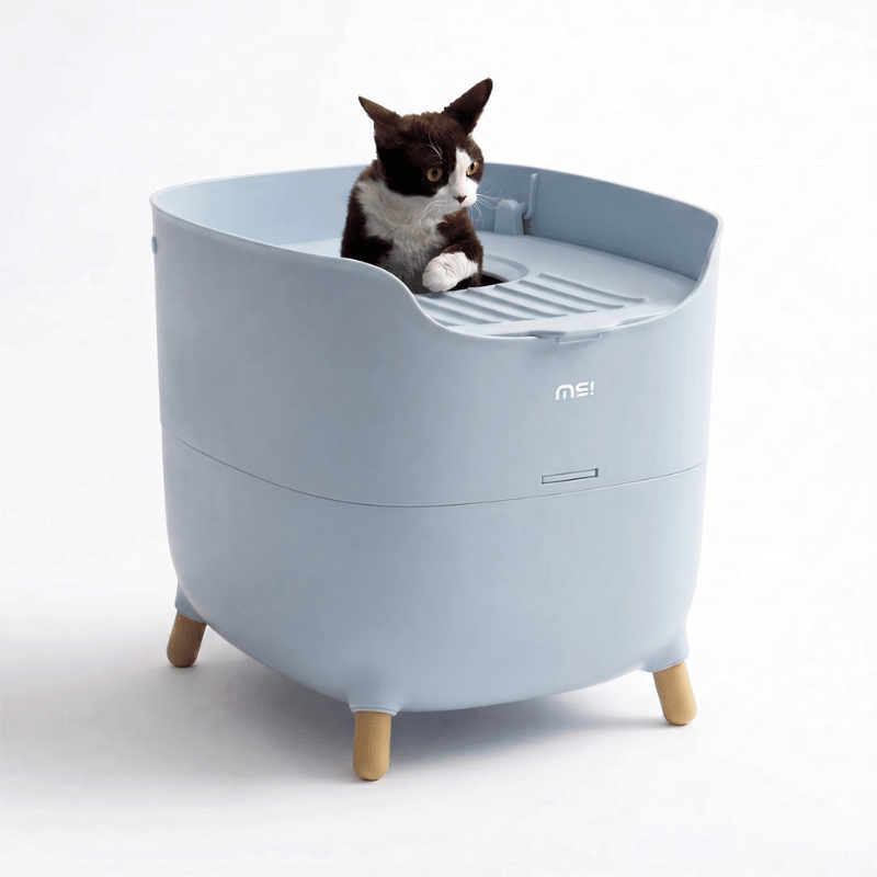 MS Modern & Spacious Top-Entry Cat Litter Box | Higooga