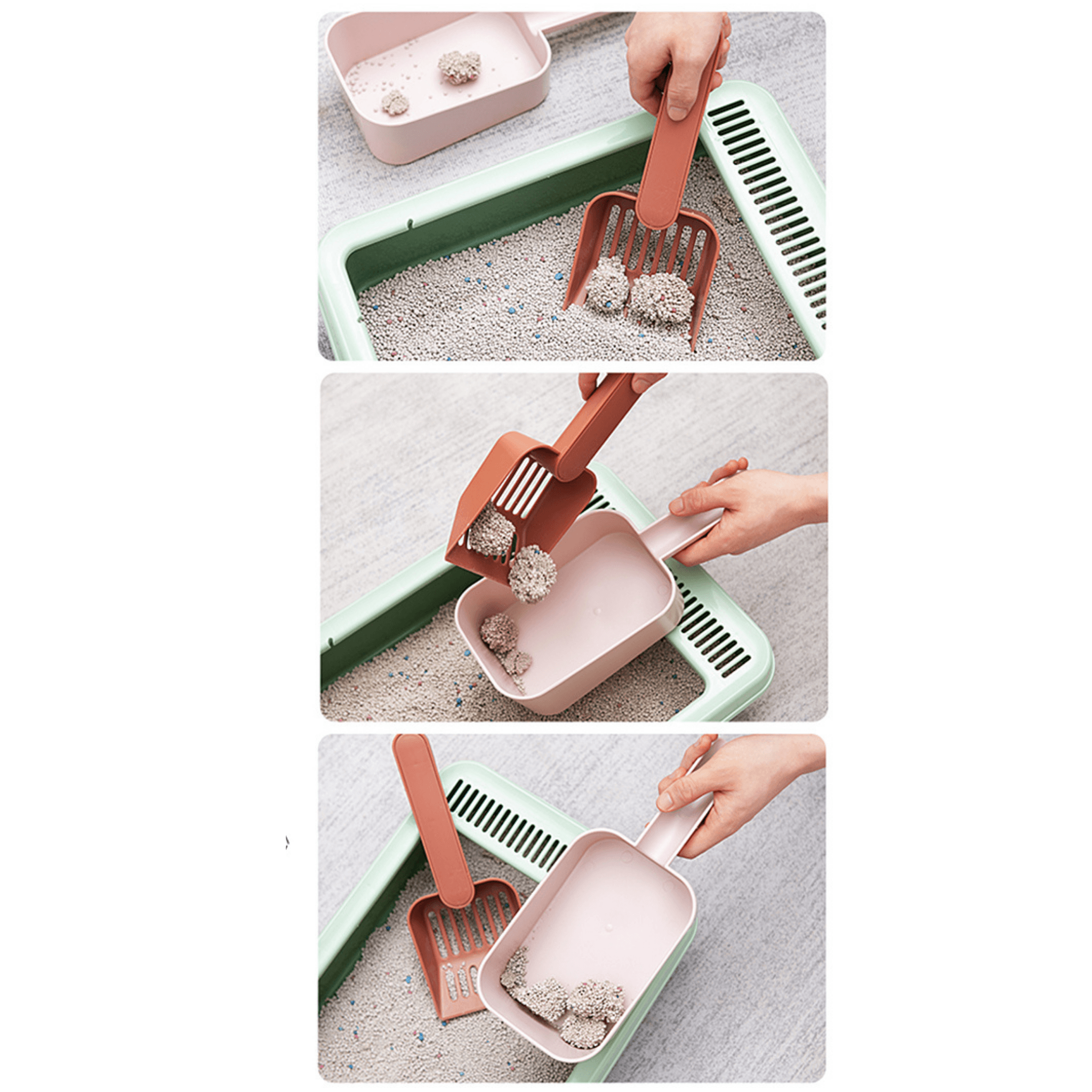 Cat Litter Scoop With Container - Litter Boxes & Tools - Higooga