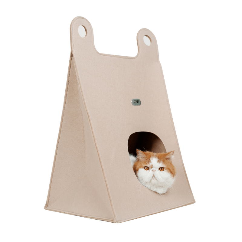 Tote Bag Style Cat Bed And Scratcher - Beds & Furniture - Higooga