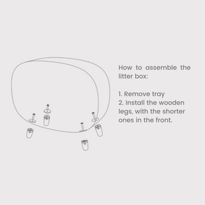 MS Designer Series Fully Enclosed Compact Cat Litter Box - Litter Boxes & Tools - Higooga