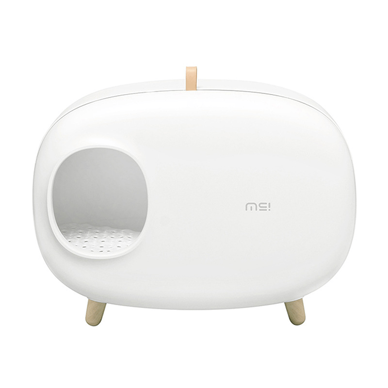 MS Designer Series Fully Enclosed Compact Cat Litter Box - Litter Boxes & Tools - Higooga