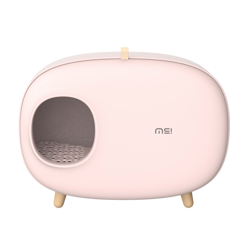 MS Designer Series Fully Enclosed Compact Cat Litter Box - Litter Boxes & Tools - Higooga