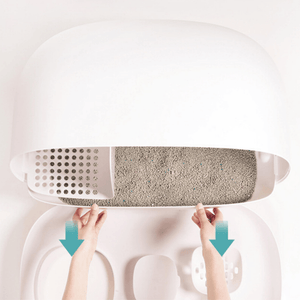 MS Designer Series Fully Enclosed Compact Cat Litter Box - Litter Boxes & Tools - Higooga