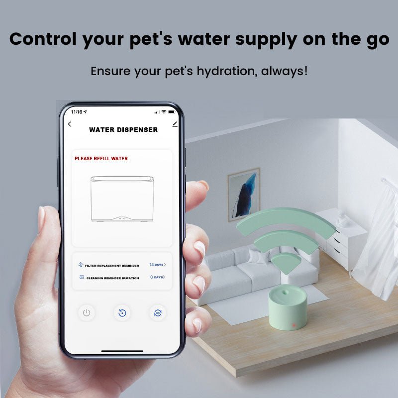 App Control Smart Water Fountain For Pets | Higooga