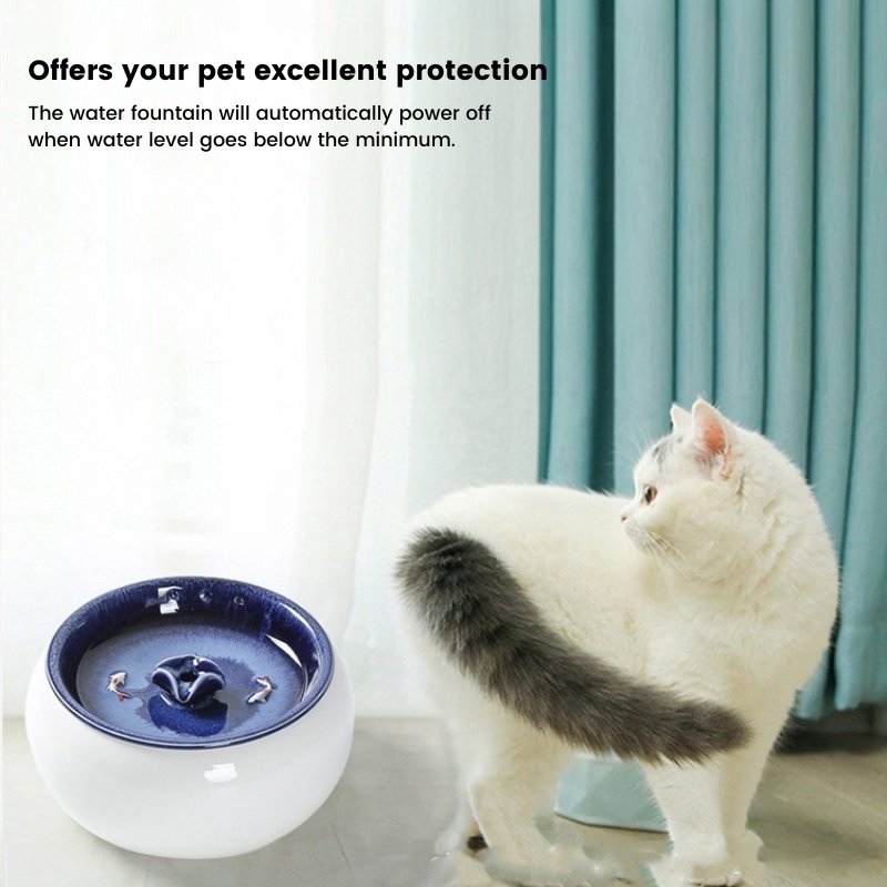 Ceramic Pet Water Fountain Artist Edition - Bowls, Feeders & Waterers - Higooga