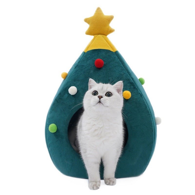 Cat bed cheap christmas tree