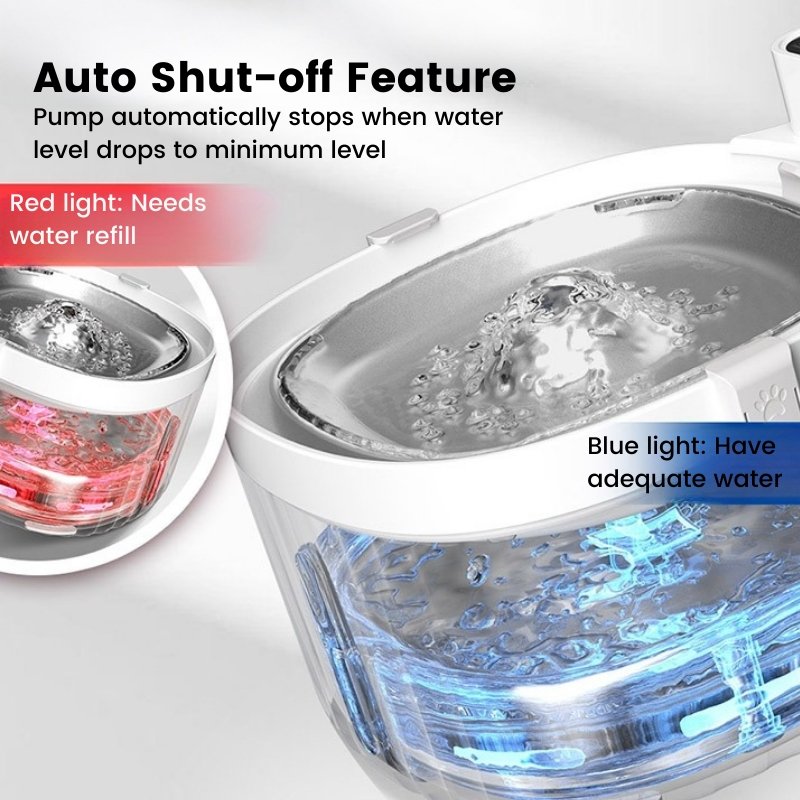 Cordless Automatic Pet Water Fountain with Motion Sensor - Bowls, Feeders & Waterers - Higooga