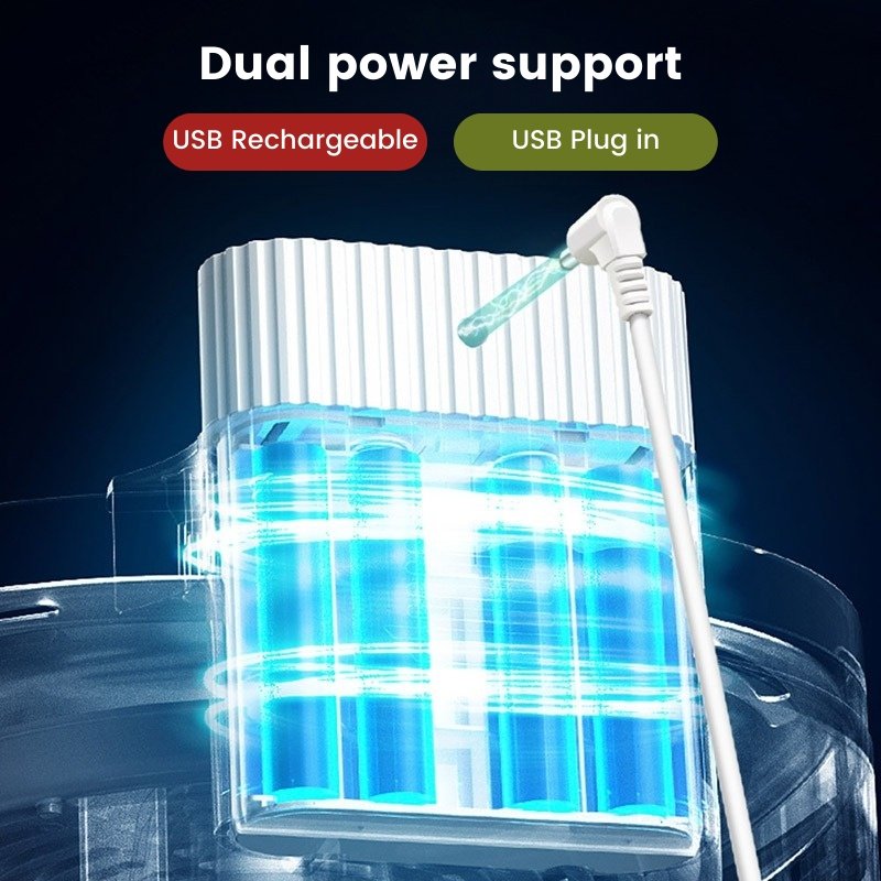 Cordless Automatic Pet Water Fountain with Motion Sensor - Bowls, Feeders & Waterers - Higooga