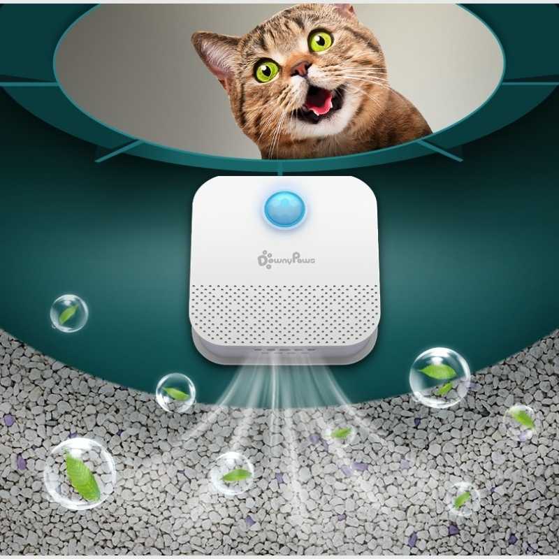 DownyPaws Smart Cat Litter Box Deodorizer & Pet Odor Purifier - Pet Accessories For Home - Higooga
