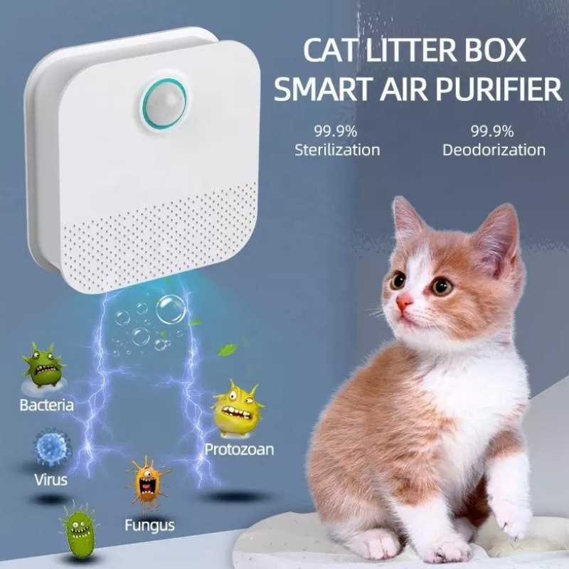 Pet Odor Eliminator, Deodorizer For Cat Litter Box, Air Purifier