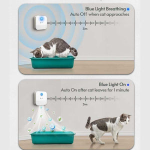 DownyPaws Smart Cat Litter Box Deodorizer & Pet Odor Purifier - Pet Accessories For Home - Higooga