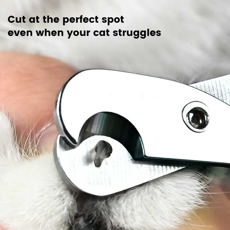 Effortless Cat Nail Clippers With Round Stopper - Pet Grooming - Higooga