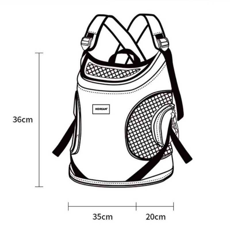 Let's Adventure Front & Back Pet Carrier for Small Dogs and