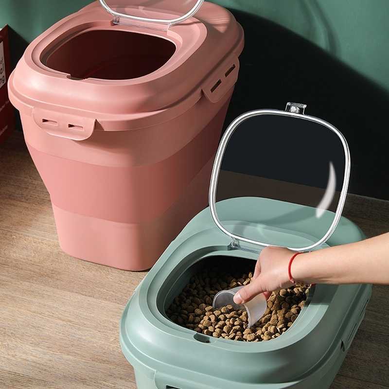 Large Foldable Pet Food Storage Container - Pet Accessories For Home - Higooga