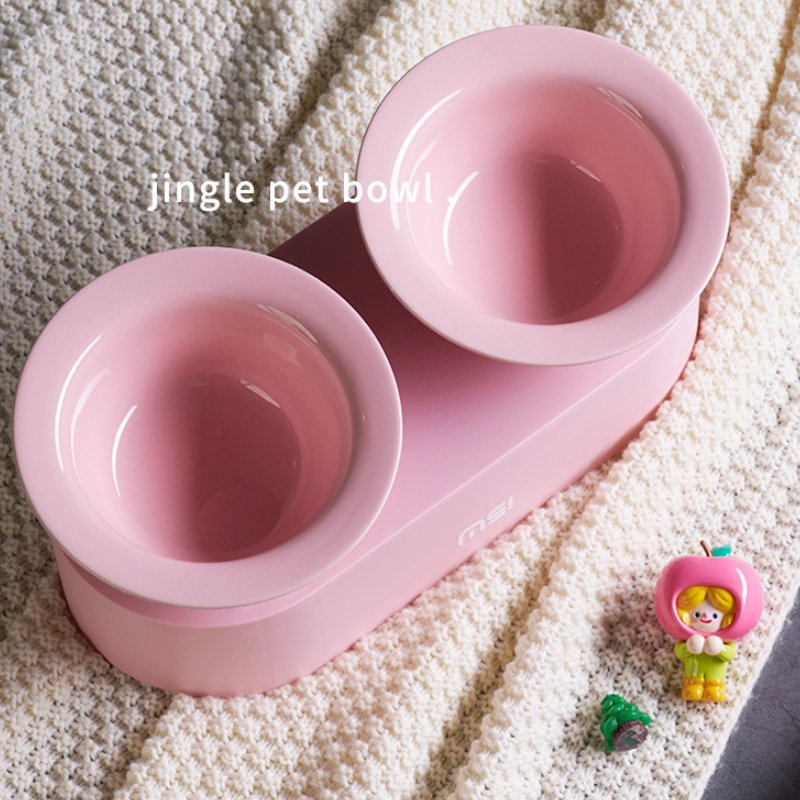 MS Designer Series Dual Ceramic Pet Bowls with Detachable Stand | Higooga
